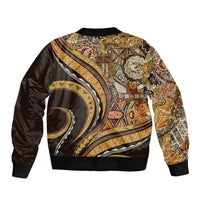 Hawaiian Hibiscus Tribal Vintage Motif Bomber Jacket Ver 4