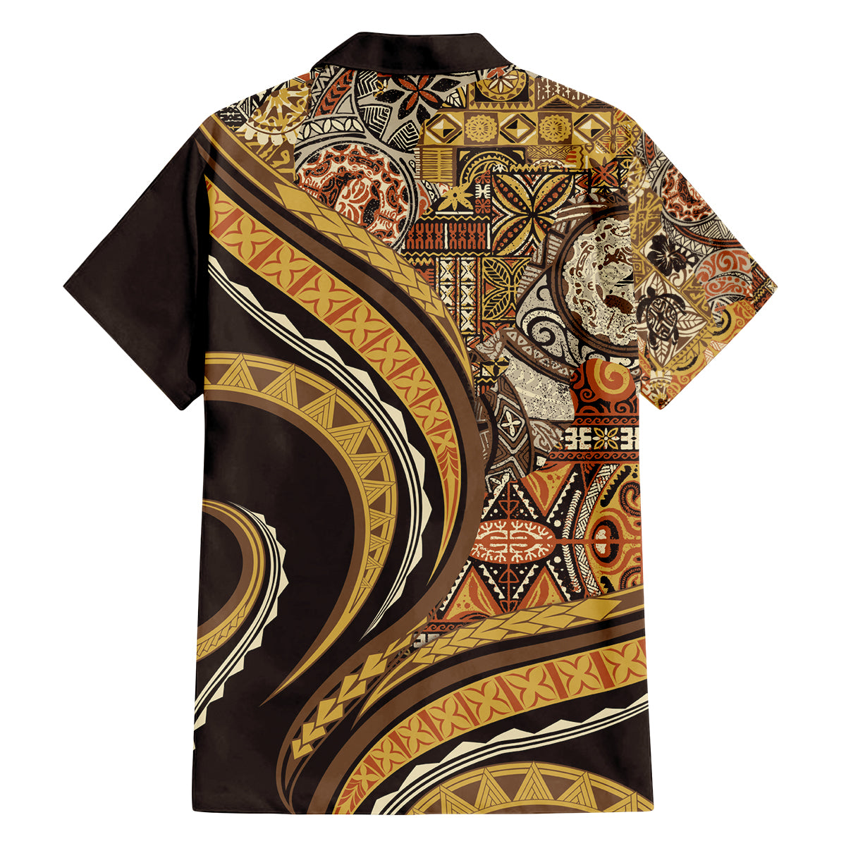 Hawaiian Hibiscus Tribal Vintage Motif Family Matching Long Sleeve Bodycon Dress and Hawaiian Shirt Ver 4 LT9 - Polynesian Pride