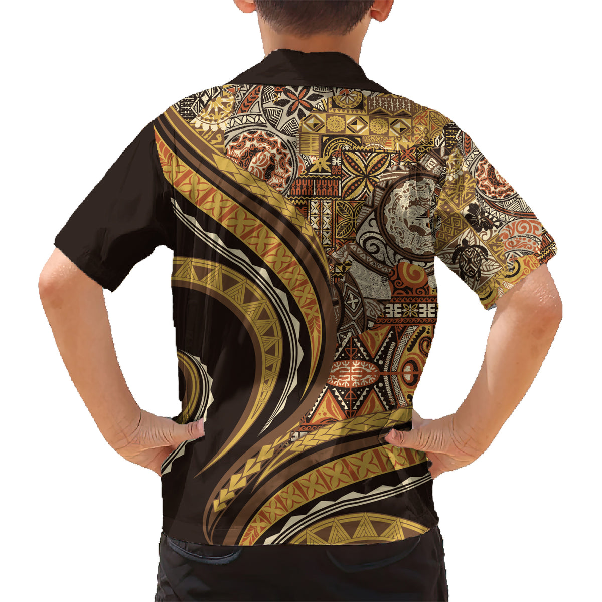 Hawaiian Hibiscus Tribal Vintage Motif Hawaiian Shirt Ver 4