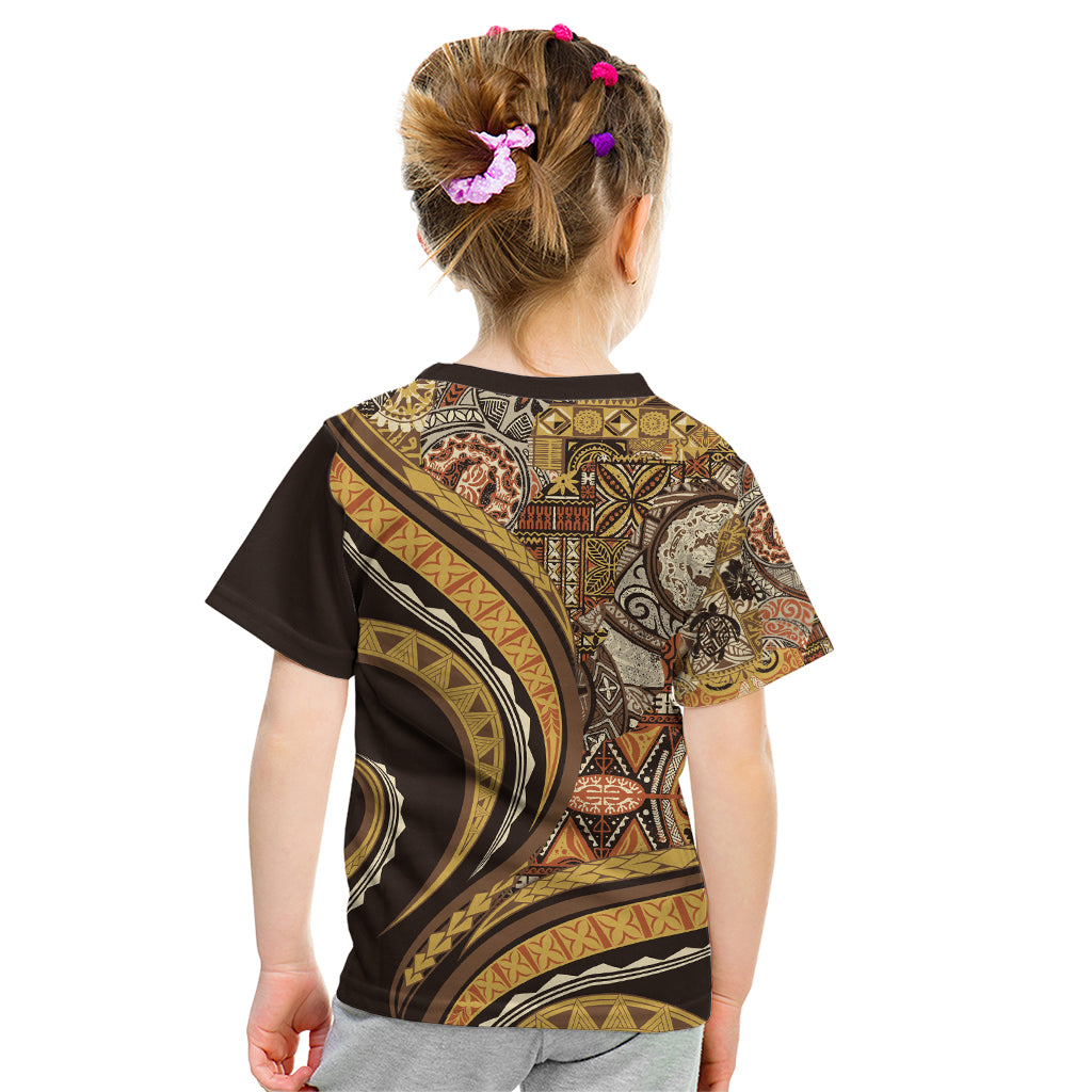 Hawaiian Hibiscus Tribal Vintage Motif Kid T Shirt Ver 4