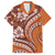 Hawaiian Hibiscus Tribal Vintage Motif Family Matching Long Sleeve Bodycon Dress and Hawaiian Shirt Ver 5