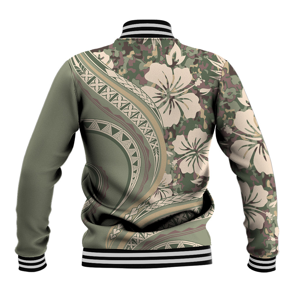 Hawaiian Hibiscus Tribal Vintage Motif Baseball Jacket Ver 6