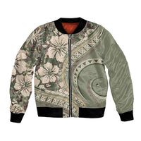 Hawaiian Hibiscus Tribal Vintage Motif Bomber Jacket Ver 6
