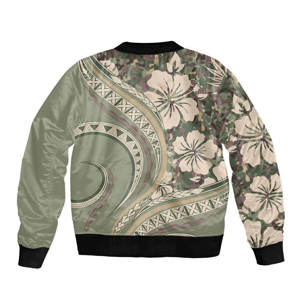 Hawaiian Hibiscus Tribal Vintage Motif Bomber Jacket Ver 6