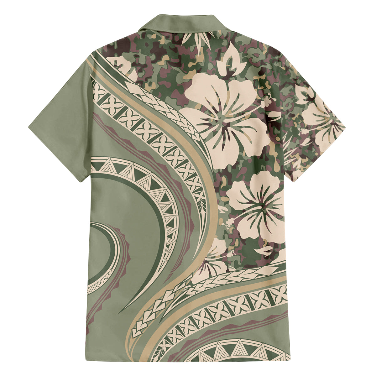 Hawaiian Hibiscus Tribal Vintage Motif Family Matching Long Sleeve Bodycon Dress and Hawaiian Shirt Ver 6 LT9 - Polynesian Pride