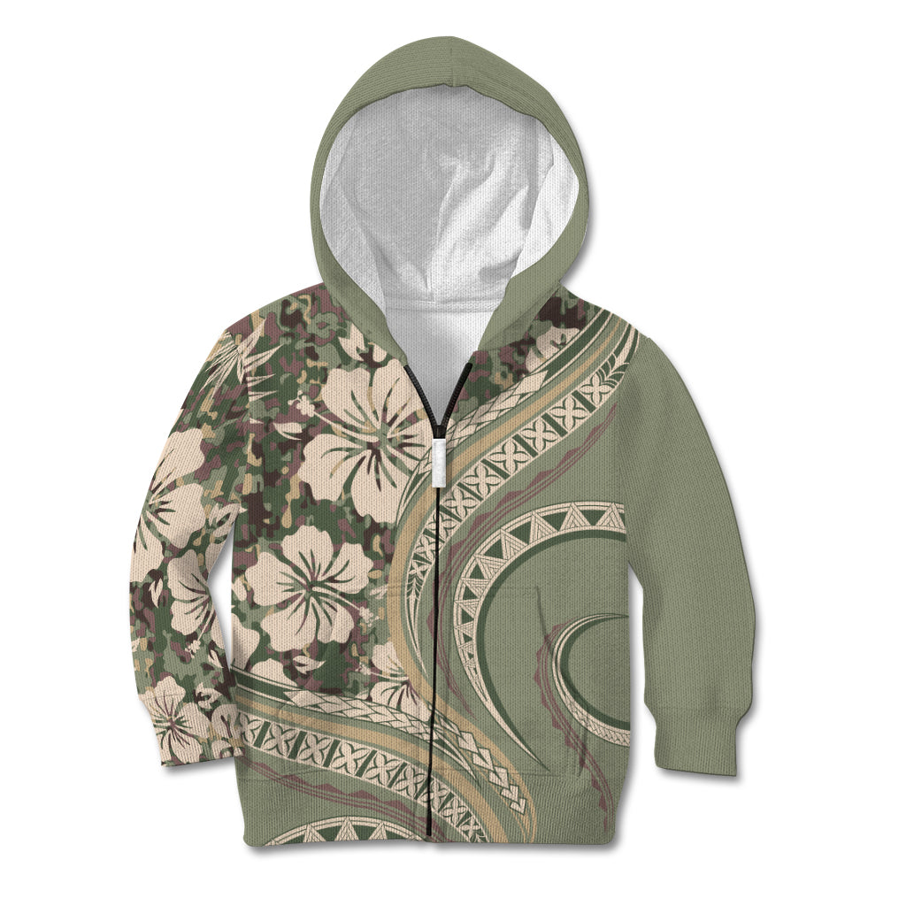 Hawaiian Hibiscus Tribal Vintage Motif Kid Hoodie Ver 6
