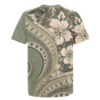 Hawaiian Hibiscus Tribal Vintage Motif Rugby Jersey Ver 6