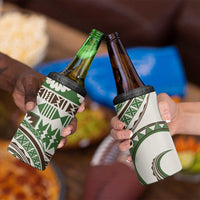 Hawaiian Hibiscus Tribal Vintage Motif 4 in 1 Can Cooler Tumbler Ver 7