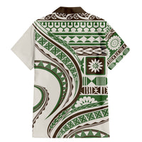 Hawaiian Hibiscus Tribal Vintage Motif Family Matching Mermaid Dress and Hawaiian Shirt Ver 7