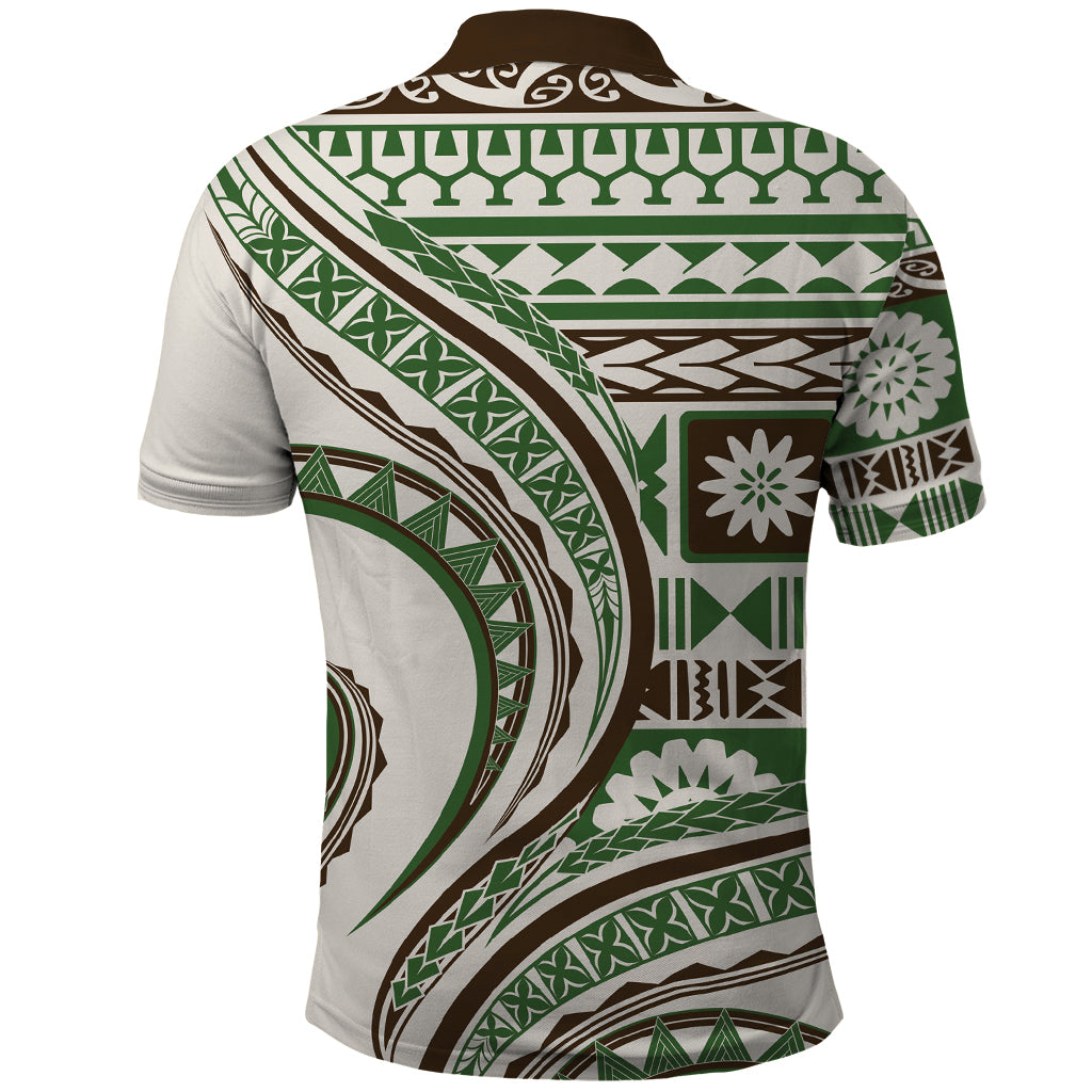 Hawaiian Hibiscus Tribal Vintage Motif Polo Shirt Ver 7