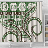 Hawaiian Hibiscus Tribal Vintage Motif Shower Curtain Ver 7 LT9 - Polynesian Pride