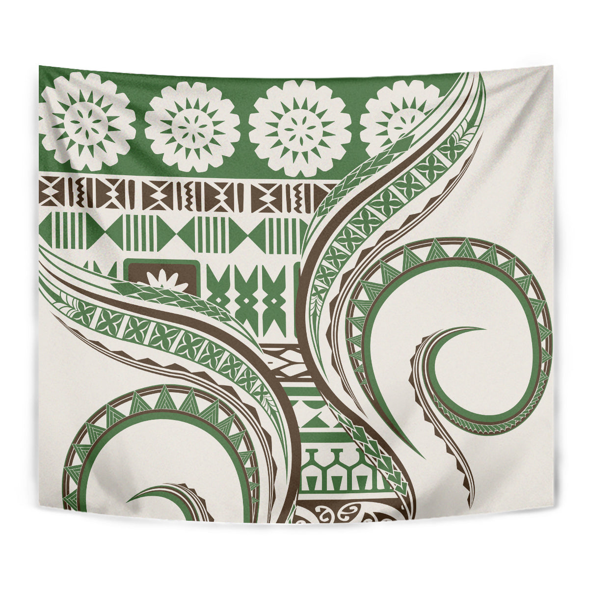 Hawaiian Hibiscus Tribal Vintage Motif Tapestry Ver 7