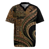 Hawaiian Hibiscus Tribal Vintage Motif Rugby Jersey Ver 8