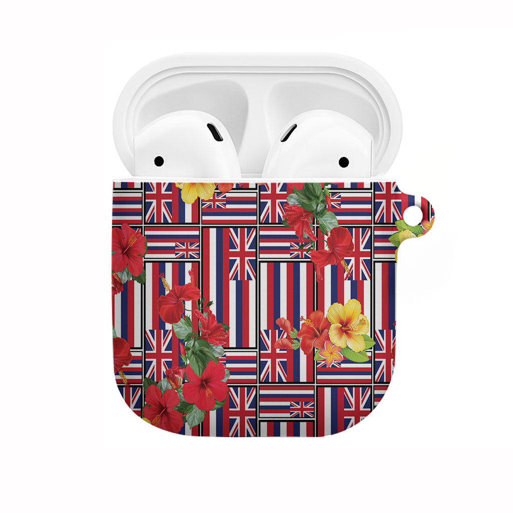 Hawaii Hibiscus Lei AirPods Case Hawaiian Flag Motif
