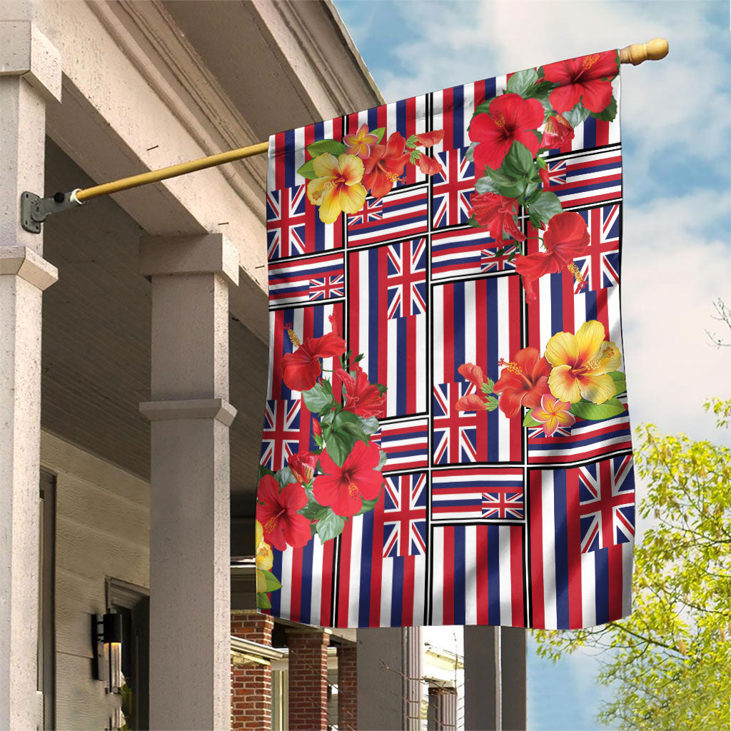 Hawaii Hibiscus Lei Garden Flag Hawaiian Flag Motif