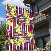 Hawaii Plumeria Lei Garden Flag Hawaiian Flag Motif