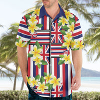 Hawaii Plumeria Lei Hawaiian Shirt Hawaiian Flag Motif