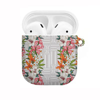 Hawaii Tropical Twist Lei AirPods Case Hawaiian Flag Motif