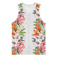 Hawaii Tropical Twist Lei Basketball Jersey Hawaiian Flag Motif