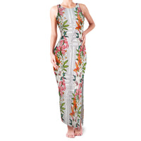 Hawaii Tropical Twist Lei Family Matching Tank Maxi Dress and Hawaiian Shirt Hawaiian Flag Motif