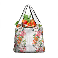 Hawaii Tropical Twist Lei Grocery Bag Hawaiian Flag Motif