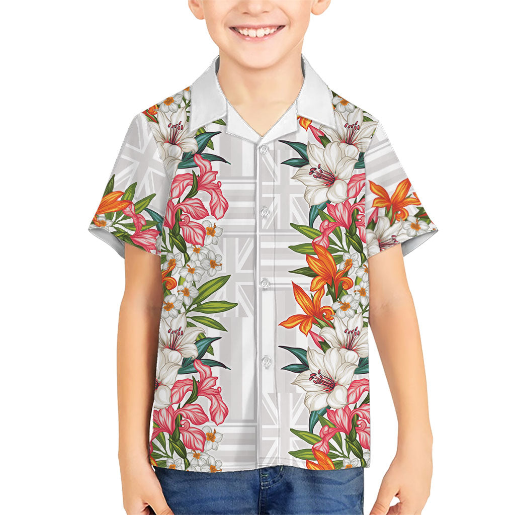 Hawaii Tropical Twist Lei Hawaiian Shirt Hawaiian Flag Motif