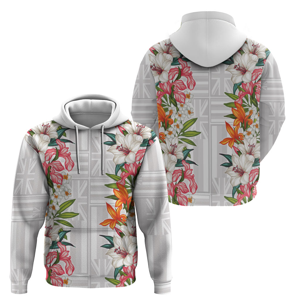 Hawaii Tropical Twist Lei Hoodie Hawaiian Flag Motif
