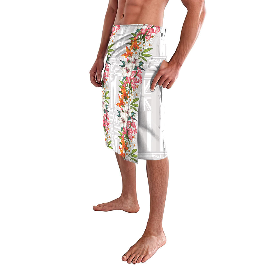 Hawaii Tropical Twist Lei Lavalava Hawaiian Flag Motif