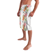 Hawaii Tropical Twist Lei Lavalava Hawaiian Flag Motif