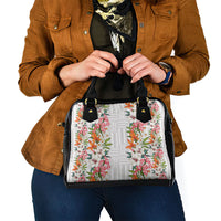 Hawaii Tropical Twist Lei Shoulder Handbag Hawaiian Flag Motif