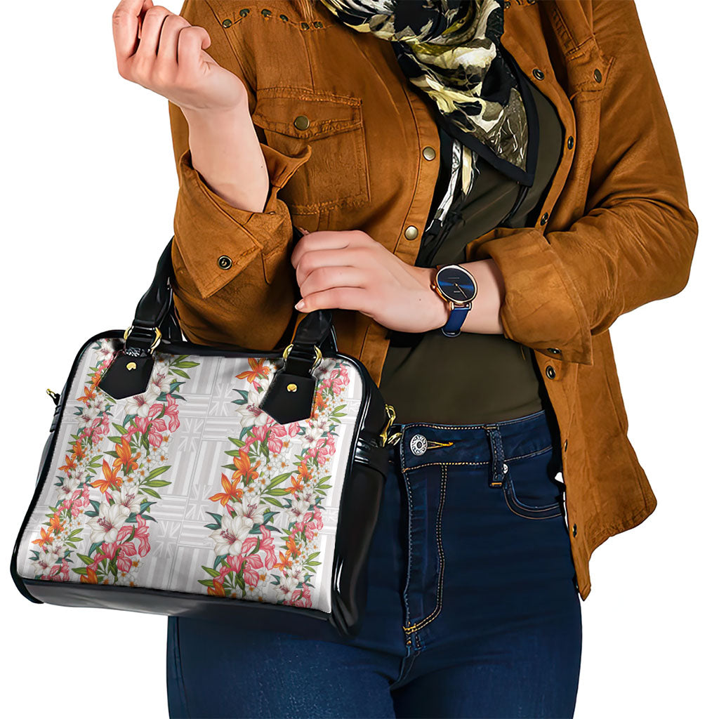 Hawaii Tropical Twist Lei Shoulder Handbag Hawaiian Flag Motif