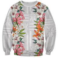 Hawaii Tropical Twist Lei Sweatshirt Hawaiian Flag Motif