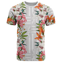 Hawaii Tropical Twist Lei T Shirt Hawaiian Flag Motif