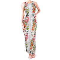 Hawaii Tropical Twist Lei Tank Maxi Dress Hawaiian Flag Motif