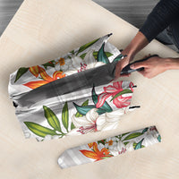 Hawaii Tropical Twist Lei Umbrella Hawaiian Flag Motif