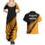 Australia Wallabies and Aotearoa Rugby Couples Matching Summer Maxi Dress and Hawaiian Shirt Kangaroo Black Fern Maori Gold Vibe LT9 - Polynesian Pride