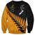Australia Wallabies and Aotearoa Rugby Sweatshirt Kangaroo Black Fern Maori Gold Vibe LT9 Unisex Gold - Polynesian Pride