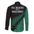 Australia Wallabies and Aotearoa Rugby Long Sleeve Button Shirt Kangaroo Black Fern Maori Green Vibe LT9 - Polynesian Pride