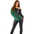 Australia Wallabies and Aotearoa Rugby Off Shoulder Sweater Kangaroo Black Fern Maori Green Vibe LT9 - Polynesian Pride