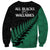 Australia Wallabies and Aotearoa Rugby Sweatshirt Kangaroo Black Fern Maori Green Vibe LT9 - Polynesian Pride