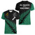 Australia Wallabies and Aotearoa Rugby Women V Neck T Shirt Kangaroo Black Fern Maori Green Vibe LT9 - Polynesian Pride
