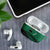 Australia New Zealand Rugby AirPods Case Green Aboriginal Wallabies and Maori Black Fern - Polynesian Pride