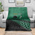 Australia New Zealand Rugby Blanket Green Aboriginal Wallabies and Maori Black Fern - Polynesian Pride