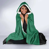 Australia New Zealand Rugby Hooded Blanket Green Aboriginal Wallabies and Maori Black Fern - Polynesian Pride