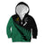 Custom Australia Wallabies and Aotearoa Rugby Kid Hoodie Kangaroo Black Fern Maori Green Vibe LT9 - Polynesian Pride