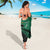 Australia New Zealand Rugby Sarong Green Aboriginal Wallabies and Maori Black Fern - Polynesian Pride