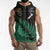 Australia New Zealand Rugby Sleeveless Zip Hoodie Green Aboriginal Wallabies and Maori Black Fern - Polynesian Pride