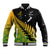 Australia Wallabies and Aotearoa Rugby Baseball Jacket Kangaroo Black Fern Maori Gradient Vibe LT9 Unisex Gradient - Polynesian Pride