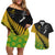 Australia Wallabies and Aotearoa Rugby Couples Matching Off Shoulder Short Dress and Hawaiian Shirt Kangaroo Black Fern Maori Gradient Vibe LT9 Gradient - Polynesian Pride