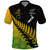 Australia New Zealand Rugby Polo Shirt Aboriginal Wallabies and Maori Black Fern Gradient Vibe LT9 Gradient - Polynesian Pride